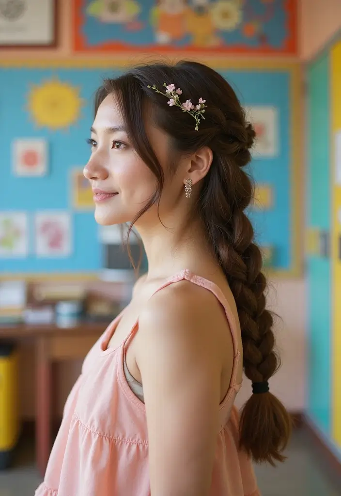 50 Easy Hairstyle Ideas for School Girls 8 50 Easy Hairstyle Ideas for School Girls - 8. Fishtail Braid
