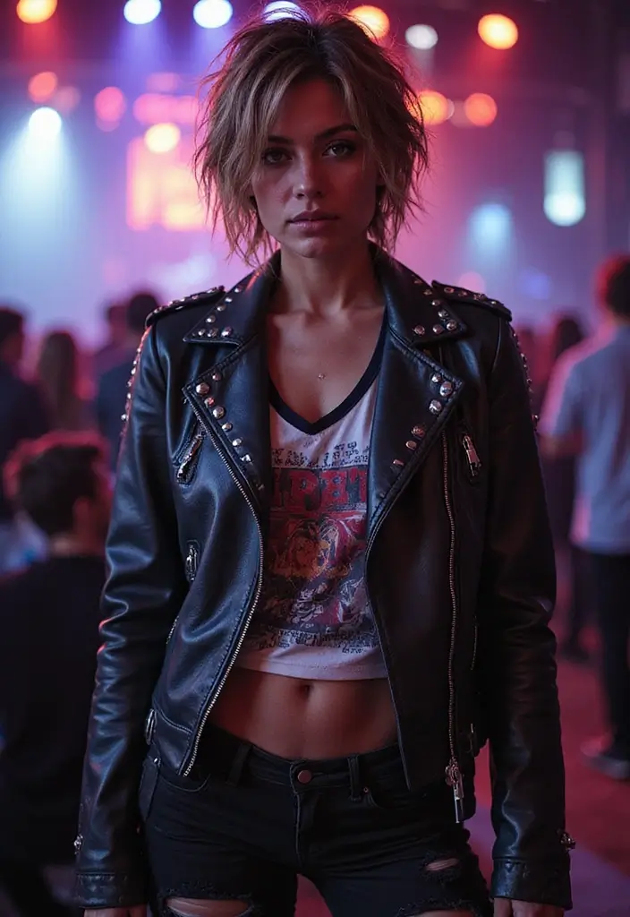 50 Easy Hairstyles for Short Hair That Look Effortlessly Chic - 30. Rocker Chic Look