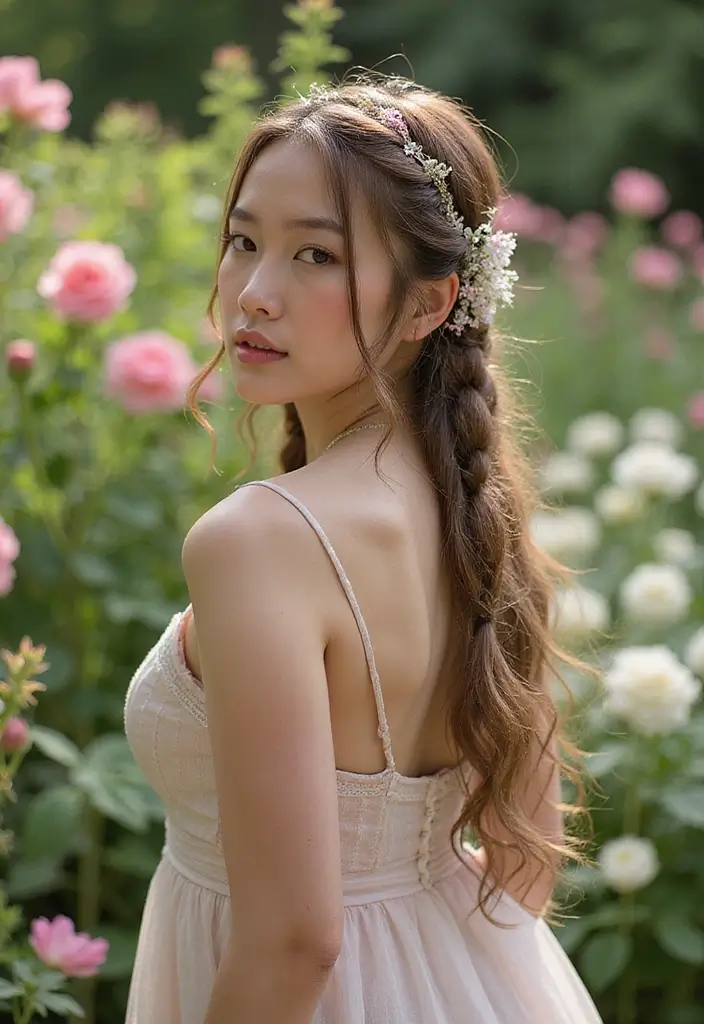 50 Easy Hairstyles for Short Hair That Look Effortlessly Chic - 49. Shimmery Halo Braids