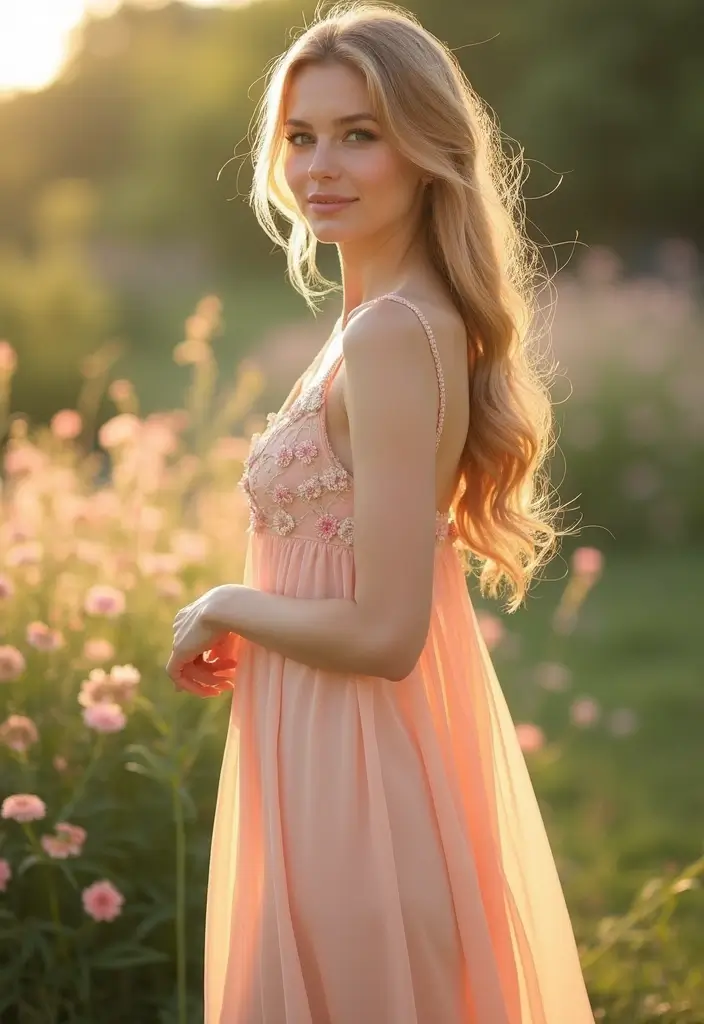 50 Funky Hair Color Ideas for a Bold and Unique Style - 17. Soft Peach