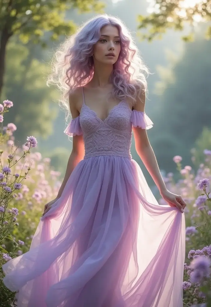50 Funky Hair Color Ideas for a Bold and Unique Style - 18. Frosted Lavender
