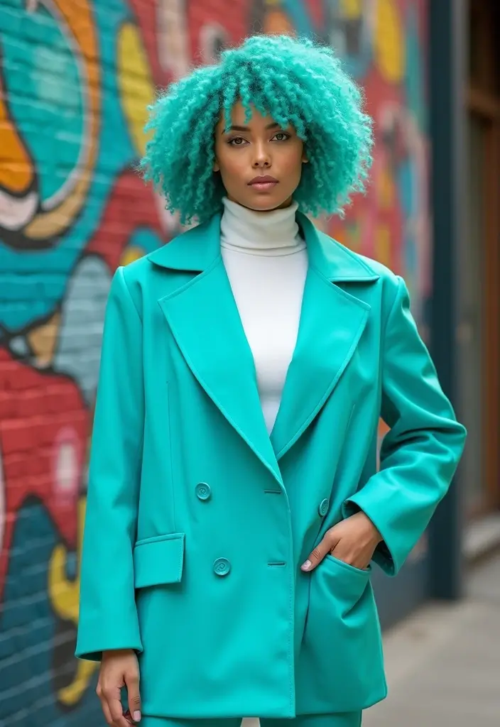 50 Funky Hair Color Ideas for a Bold and Unique Style - 20. Bright Turquoise