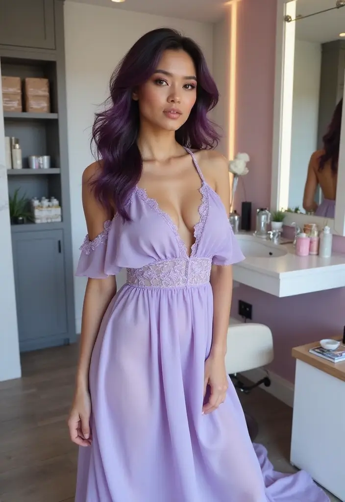 50 Funky Hair Color Ideas for a Bold and Unique Style - 5. Purple Haze