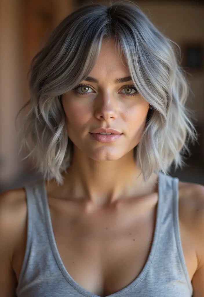50 Gorgeous Gray Hair Color Ideas That Feel Modern 11 50 Gorgeous Gray Hair Color Ideas That Feel Modern - 11. Ashy Gray Shag Cut
