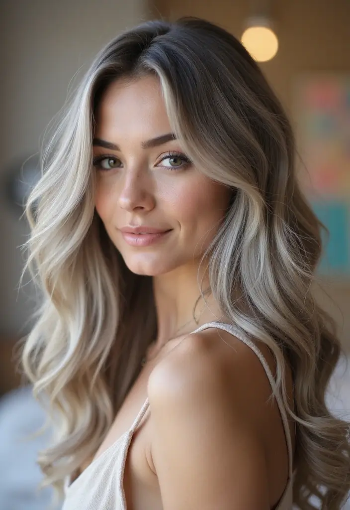 50 Gorgeous Gray Hair Color Ideas That Feel Modern 27 50 Gorgeous Gray Hair Color Ideas That Feel Modern - 27. Gray with Subtle Honey Highlights