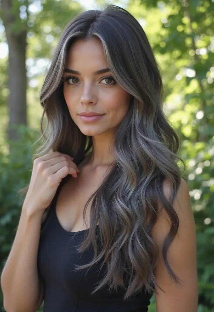 50 Gorgeous Gray Hair Color Ideas That Feel Modern 3 50 Gorgeous Gray Hair Color Ideas That Feel Modern - 3. Smoky Gray Balayage