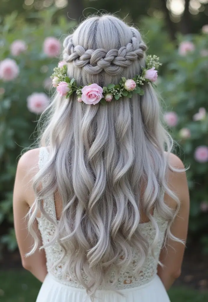 50 Gorgeous Gray Hair Color Ideas That Feel Modern 36 50 Gorgeous Gray Hair Color Ideas That Feel Modern - 36. Silver Braided Crown