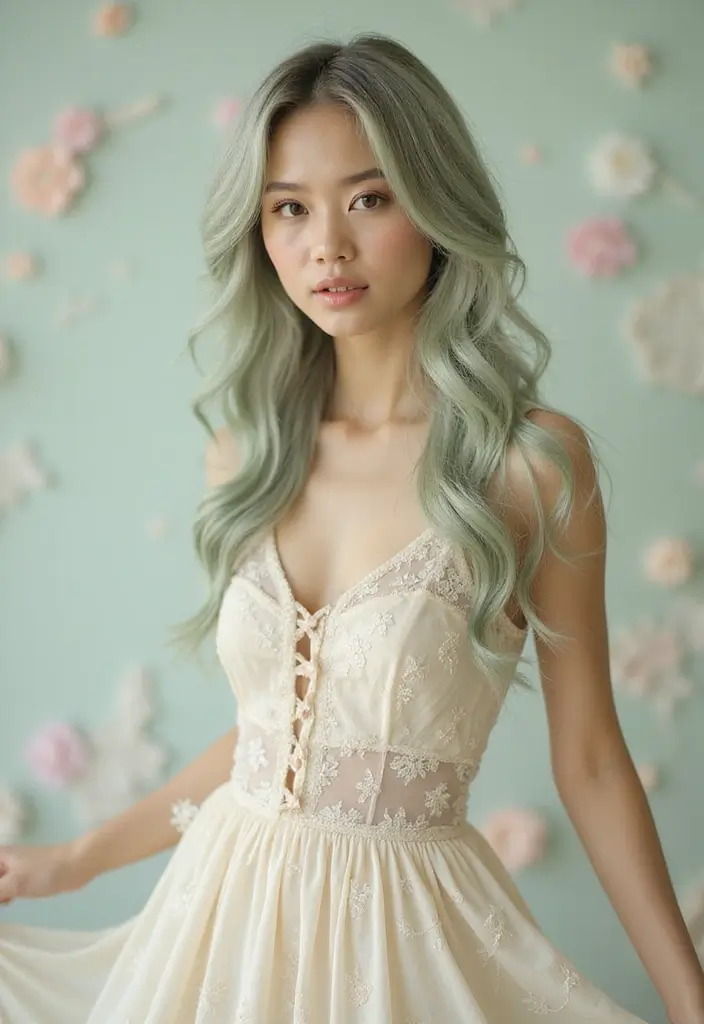 50 Gorgeous Gray Hair Color Ideas That Feel Modern 45 50 Gorgeous Gray Hair Color Ideas That Feel Modern - 45. Vintage Gray with Light Green Hues