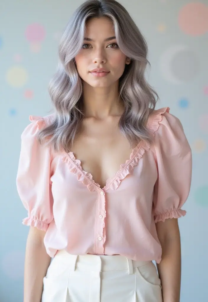 50 Gorgeous Gray Hair Color Ideas That Feel Modern 9 50 Gorgeous Gray Hair Color Ideas That Feel Modern - 9. Gray and Pastel Pink Combo