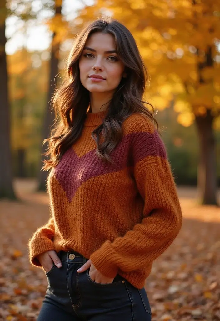 50 Gorgeous Hair Color Ideas for Brunettes You’ll Want to Try - 21. Autumn Brunette