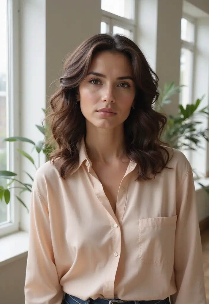 50 Gorgeous Hairstyles with Curly Hair That Pop - 10. Defined Curls with a Side Part