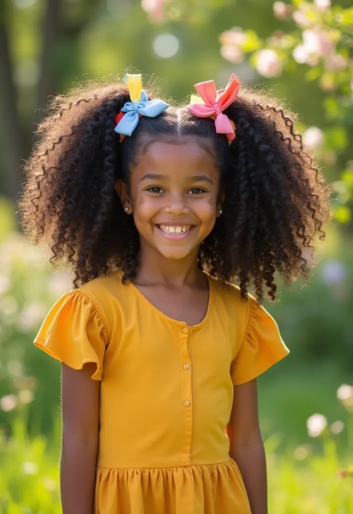 50 Gorgeous Hairstyles with Curly Hair That Pop - 21. Curly Pigtails