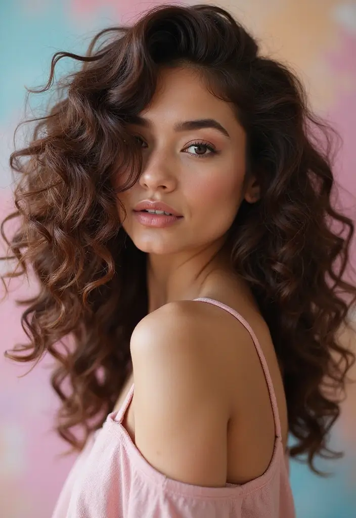 50 Gorgeous Hairstyles with Curly Hair That Pop - 22. Curly Hair with Volume