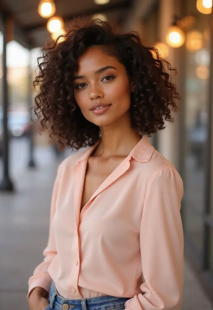 50 Gorgeous Hairstyles with Curly Hair That Pop - 4. Curly Bob Cut