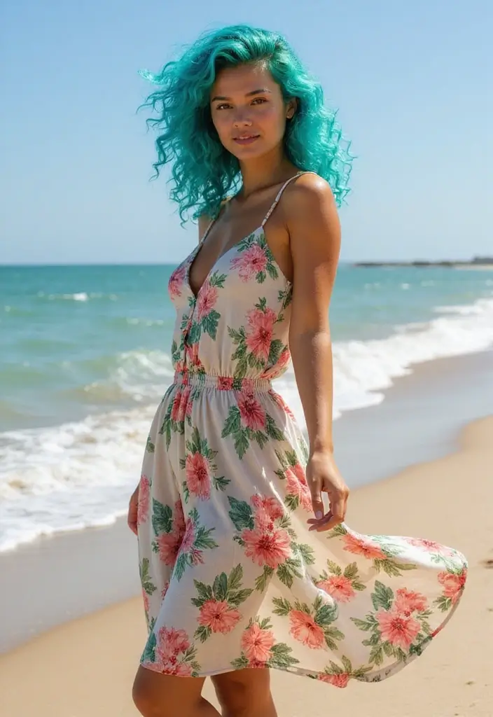 50 Hair Color Ideas for Black Women That Turn Heads 20 50 Hair Color Ideas for Black Women That Turn Heads - 19. Bright Aqua