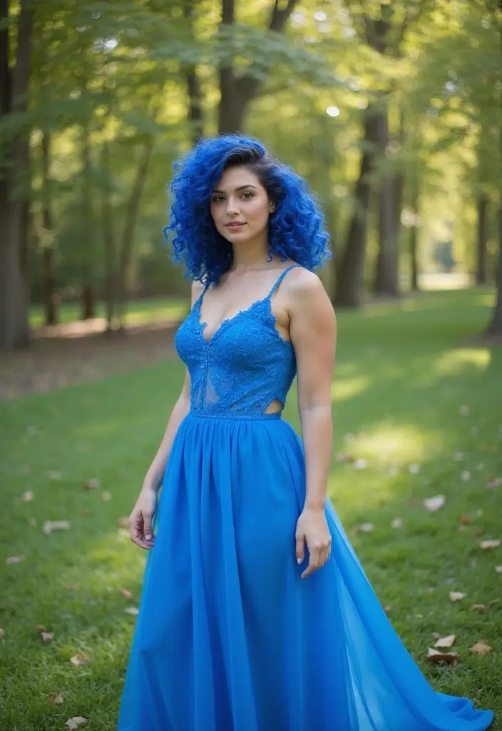 50 Hair Color Ideas for Black Women That Turn Heads 22 50 Hair Color Ideas for Black Women That Turn Heads - 21. Sapphire Blue