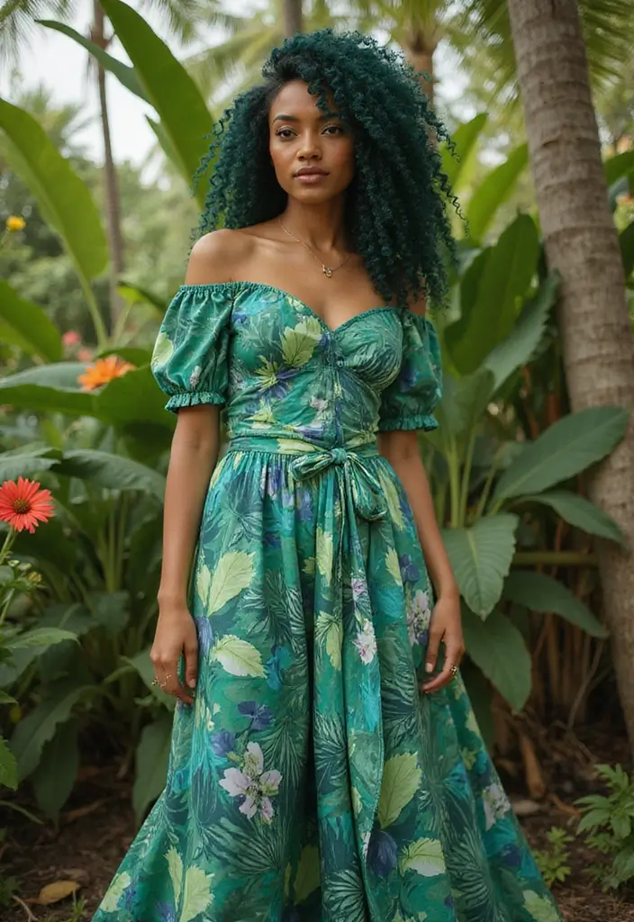 50 Hair Color Ideas for Black Women That Turn Heads 34 50 Hair Color Ideas for Black Women That Turn Heads - 33. Deep Sea Green