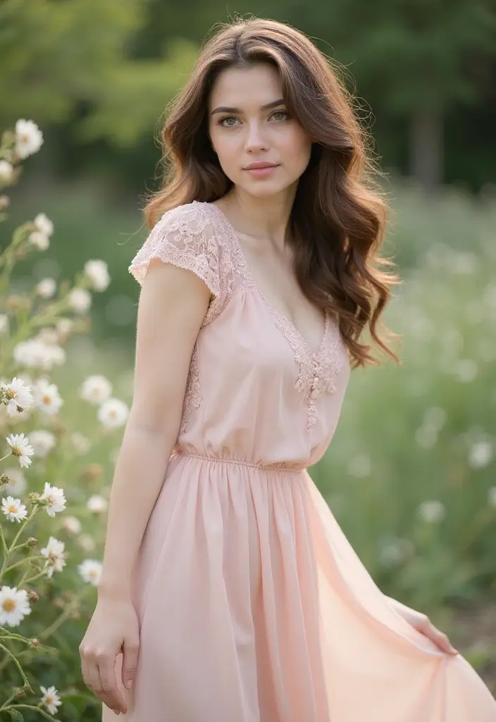 50 Hair Color Ideas for Brunettes That Always Work 14 50 Hair Color Ideas for Brunettes That Always Work - 14. Soft Brown with Blush Highlights