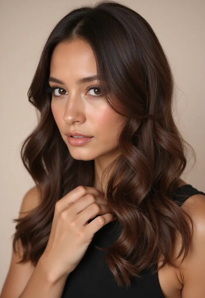 50 Hair Color Ideas for Brunettes That Always Work 23 50 Hair Color Ideas for Brunettes That Always Work - 23. Mocha Brown with Ashy Undertones