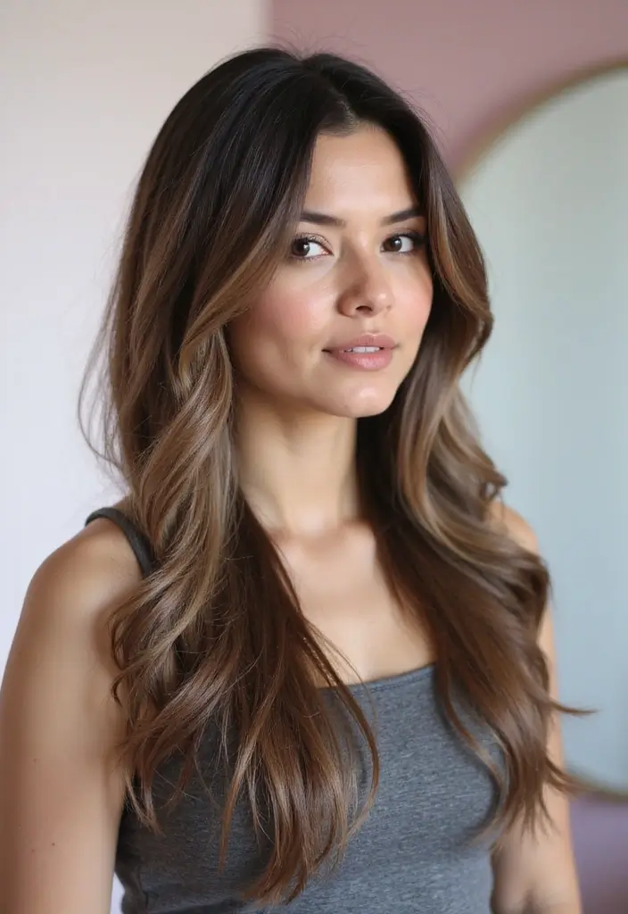 50 Hair Color Ideas for Brunettes That Always Work 3 50 Hair Color Ideas for Brunettes That Always Work - 3. Ash Brown Balayage