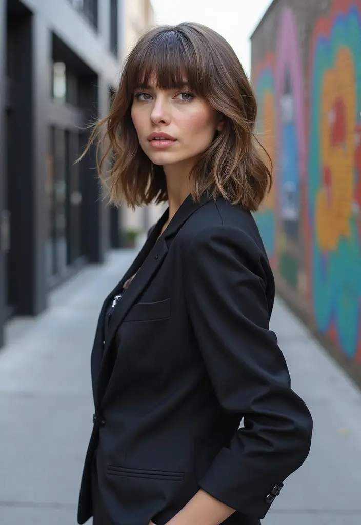 50 Hairstyles for Long Hair That Look Gorgeous Every Day 24 50 Hairstyles for Long Hair That Look Gorgeous Every Day - 23. Textured Lob with Bangs
