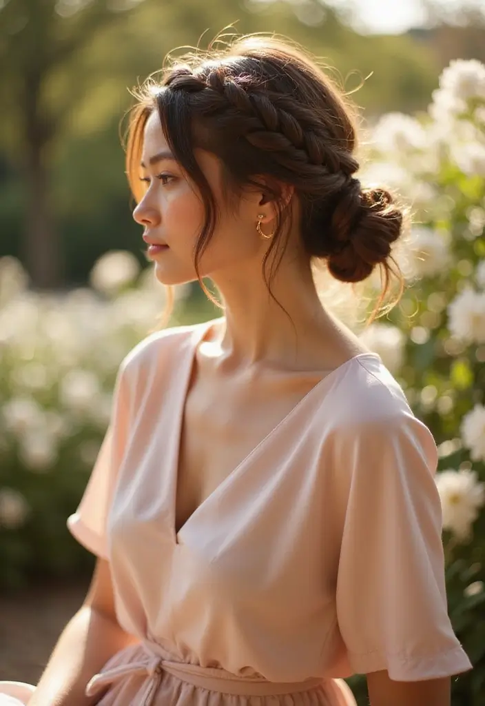 50 Hairstyles for Long Hair That Look Gorgeous Every Day 28 50 Hairstyles for Long Hair That Look Gorgeous Every Day - 27. Chic Low Braided Bun