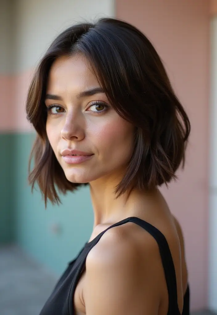 50 Hairstyles for Straight Hair That Always Look Polished - 12. Sleek Layered Bob
