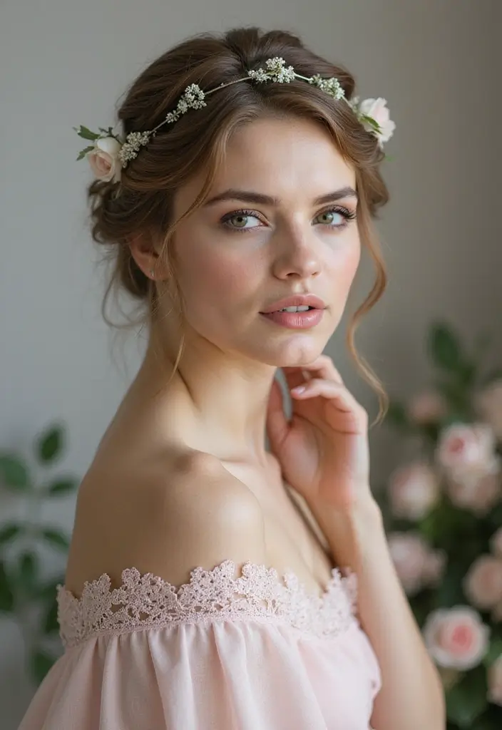 50 Hairstyles for Straight Hair That Always Look Polished - 33. Straight Hair with a Crown Braid