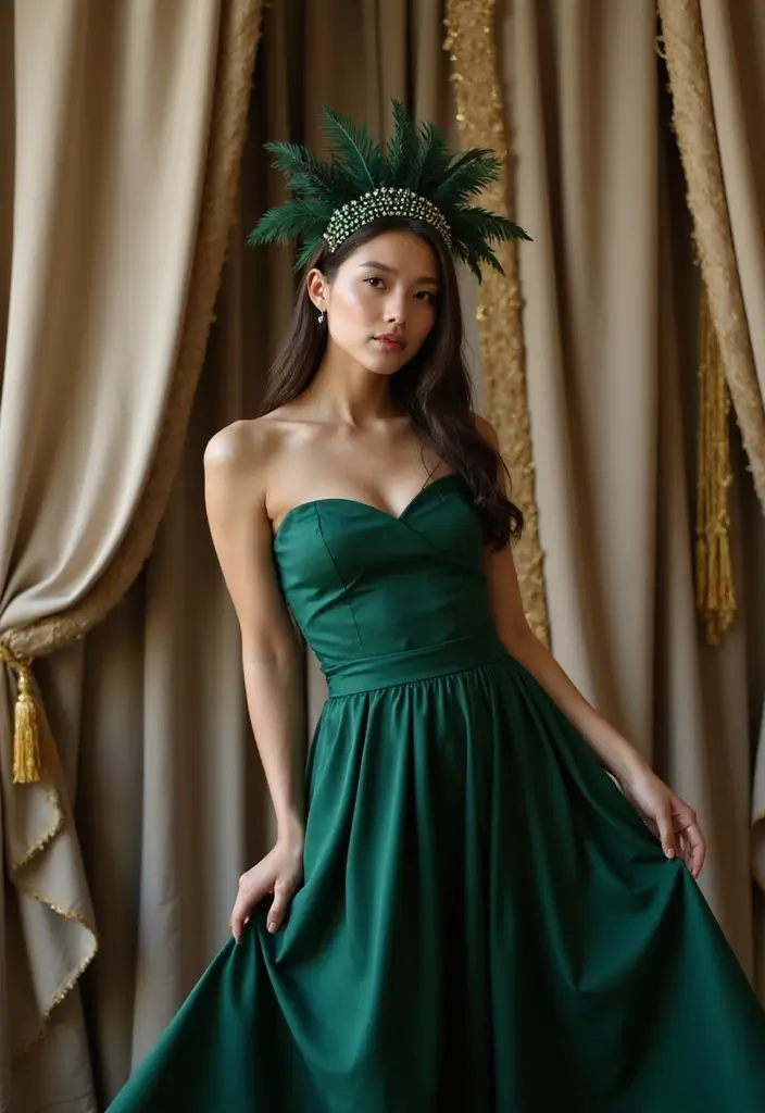 50 Hairstyles for Straight Hair That Always Look Polished - 42. Straight Hair with a Statement Headpiece