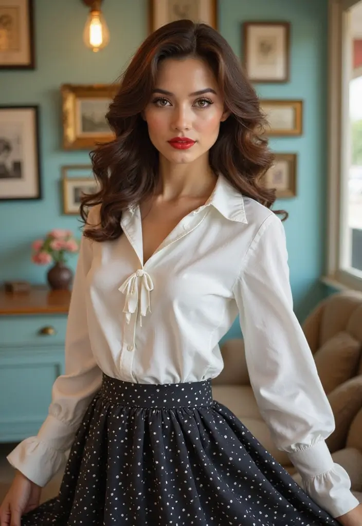 50 Hairstyles for Straight Hair That Always Look Polished - 8. Vintage Pin-Up Waves