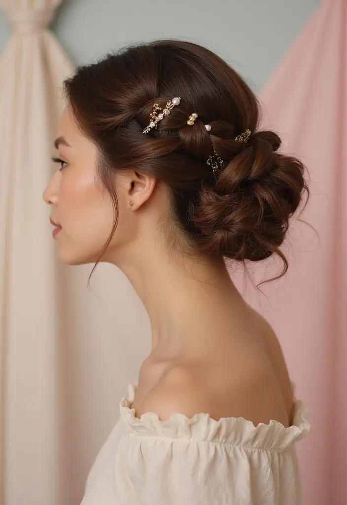 50 Half Up Half Down Bow Hairstyles That Look Cute - 7. Twisted Bow