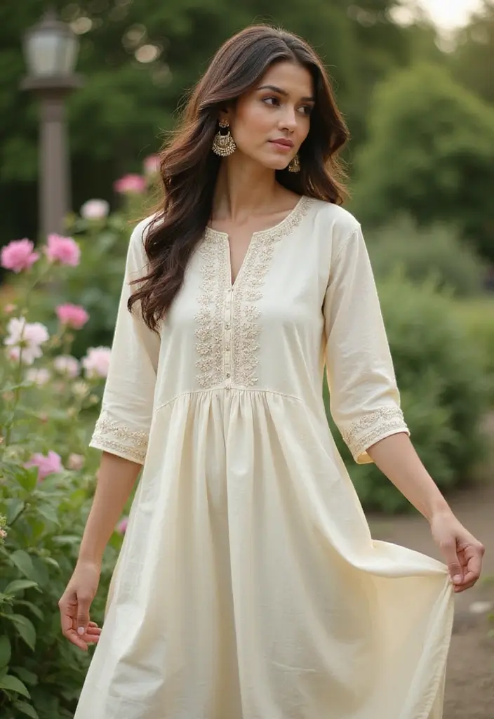 50 Kurti Hairstyles for Short Hair That Complete the Look 13 50 Kurti Hairstyles for Short Hair That Complete the Look - 13. Layered Waves for a Soft Touch