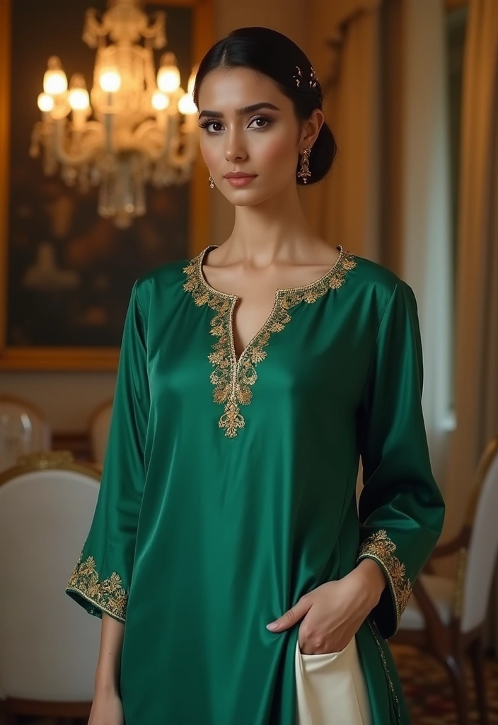 50 Kurti Hairstyles for Short Hair That Complete the Look 17 50 Kurti Hairstyles for Short Hair That Complete the Look - 17. Elegant Chignon for Formal Occasions