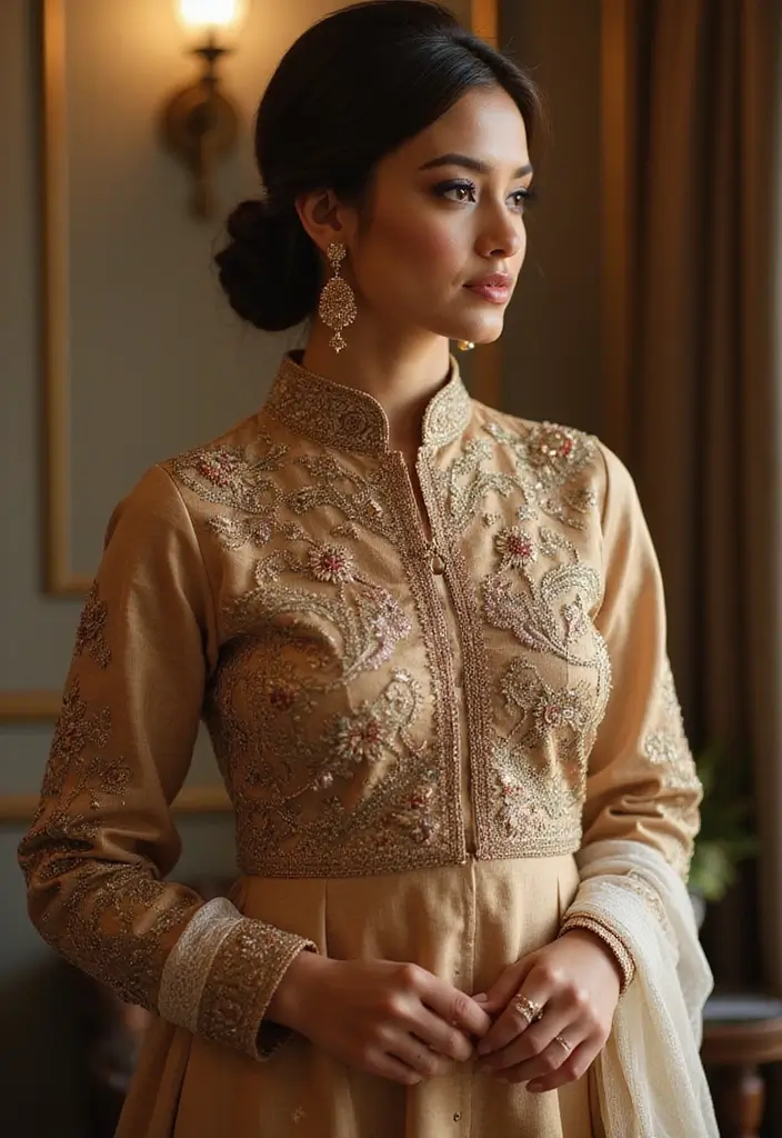 50 Kurti Hairstyles for Short Hair That Complete the Look 25 50 Kurti Hairstyles for Short Hair That Complete the Look - 24. Sleek Low Bun for a Polished Yest