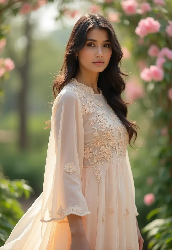 50 Kurti Hairstyles for Short Hair That Complete the Look 26 50 Kurti Hairstyles for Short Hair That Complete the Look - 25. Side-Swept Bangs for a Romantic Look