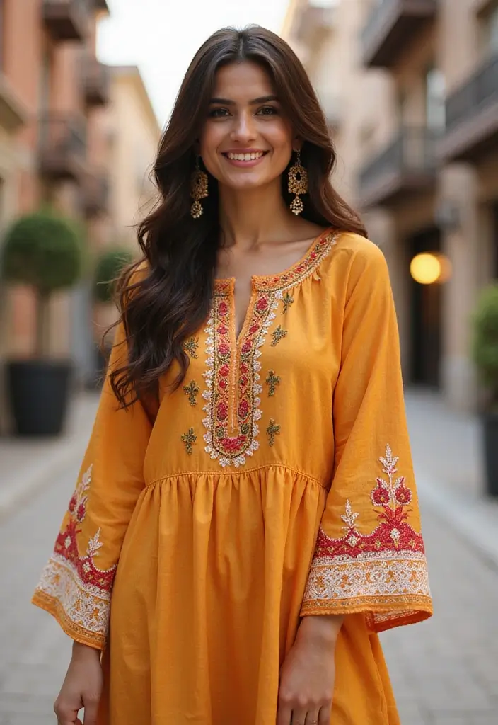 50 Kurti Hairstyles for Short Hair That Complete the Look 31 50 Kurti Hairstyles for Short Hair That Complete the Look - 30. Stylish Clip-In Extensions for Added Length
