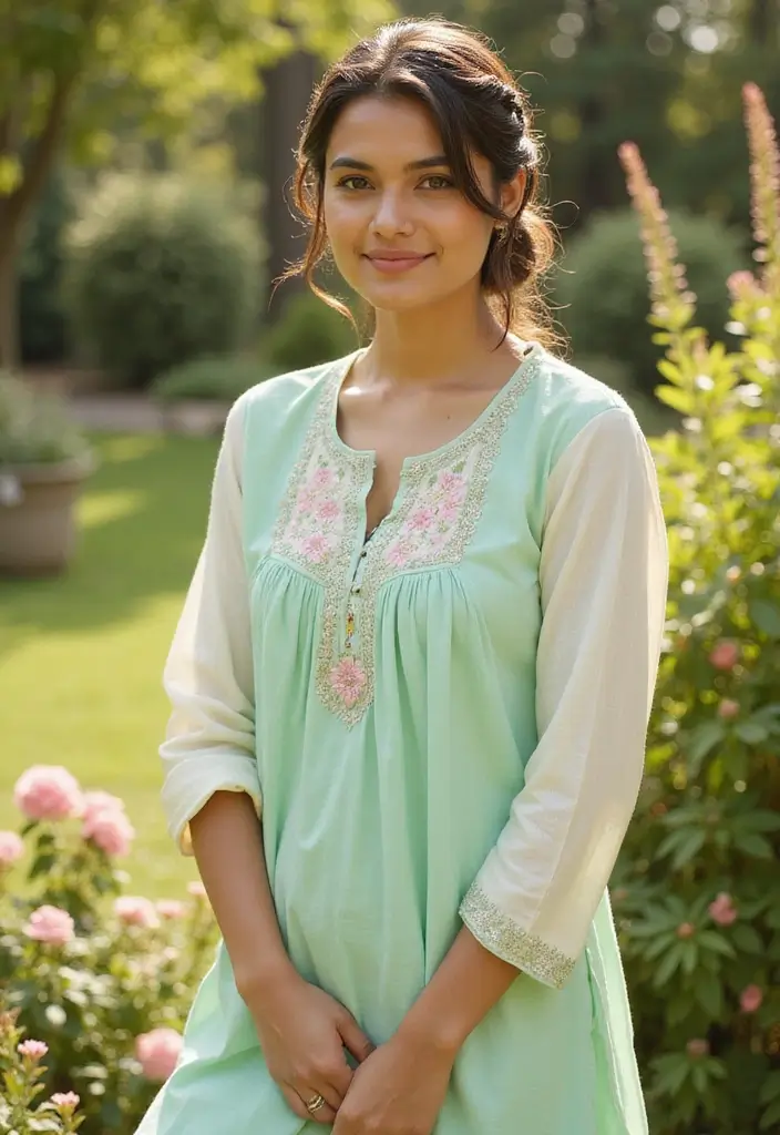 50 Kurti Hairstyles for Short Hair That Complete the Look 35 50 Kurti Hairstyles for Short Hair That Complete the Look - 34. Simple Braided Bun for a Relaxed Vibe