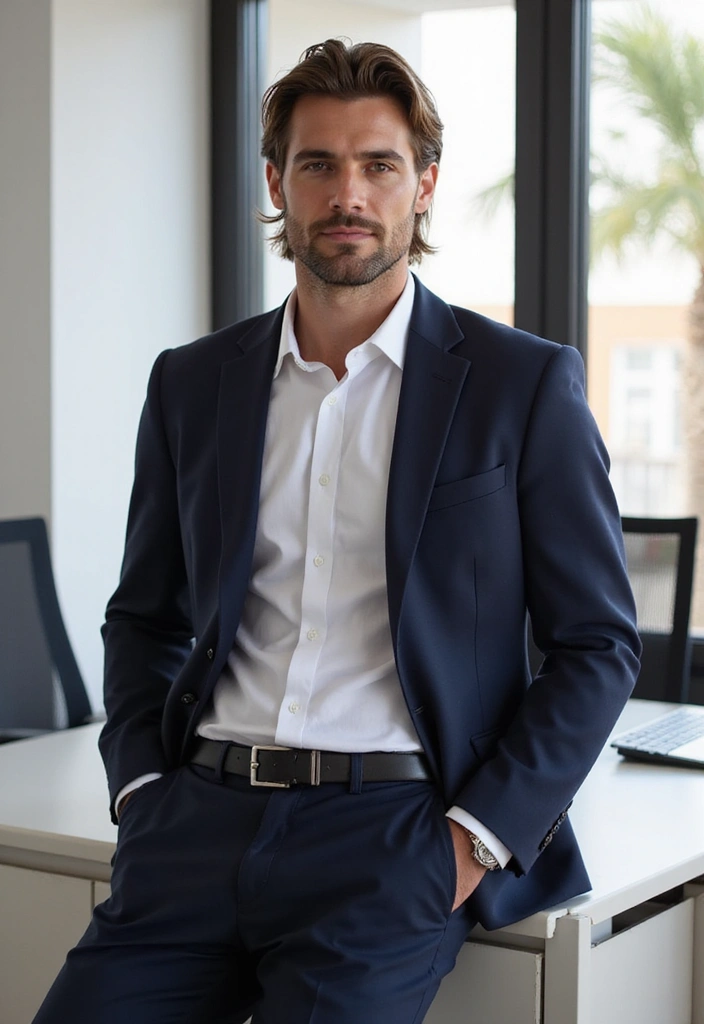 50 Modern Mullet Hairstyles for Men That Stand Out - 11. Business Casual Mullet