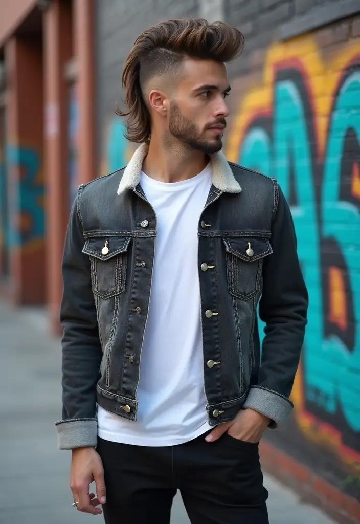 50 Modern Mullet Hairstyles for Men That Stand Out - 12. Mullet with Undercut