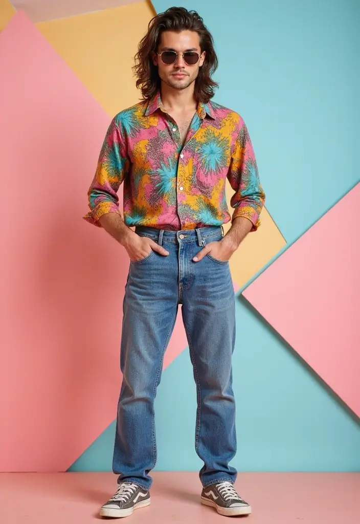 50 Modern Mullet Hairstyles for Men That Stand Out - 13. Retro Inspired Mullet