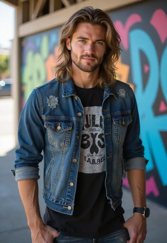 50 Modern Mullet Hairstyles for Men That Stand Out - 2. Textured Mullet Cut