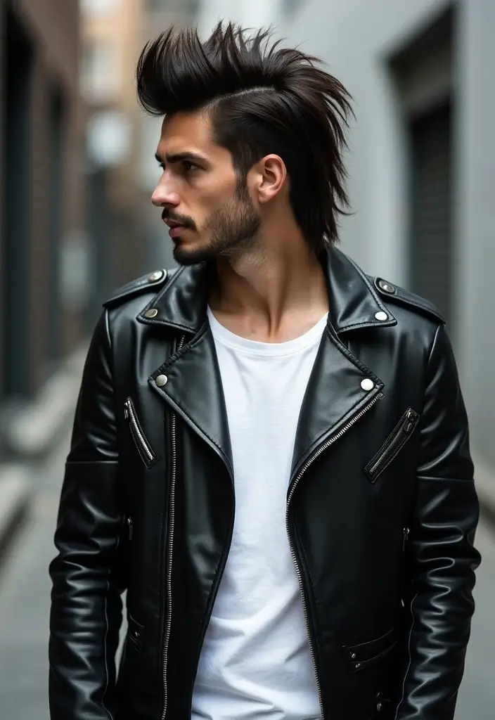 50 Modern Mullet Hairstyles for Men That Stand Out - 21. Edgy Layered Mullet