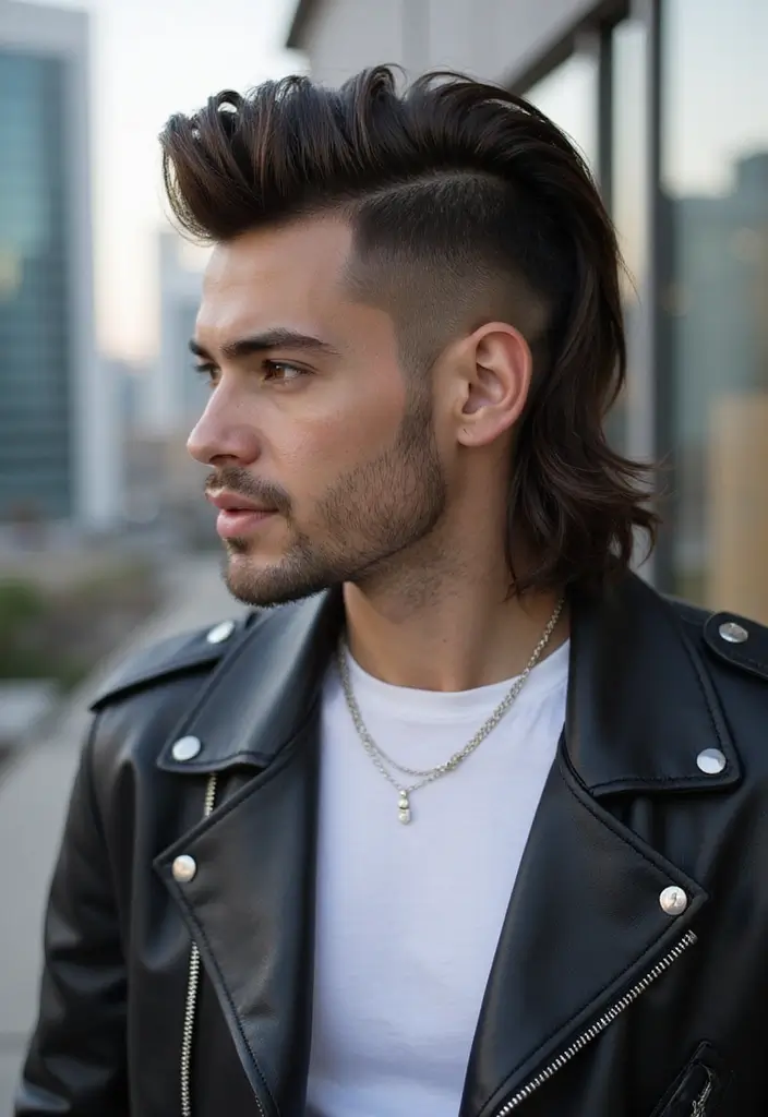 50 Modern Mullet Hairstyles for Men That Stand Out - 45. Mullet with Angular Layers