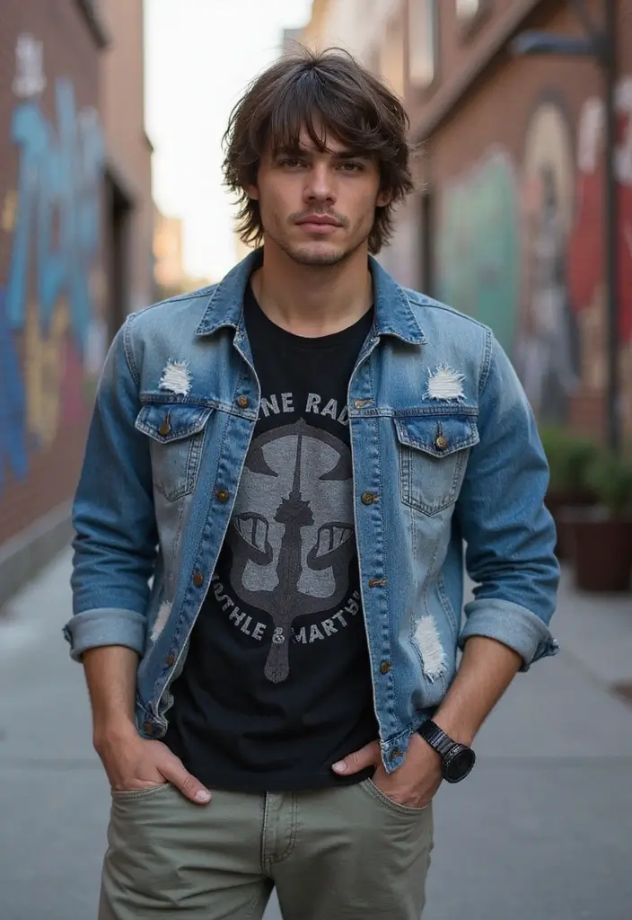 50 Modern Mullet Hairstyles for Men That Stand Out - 7. Fringe Mullet