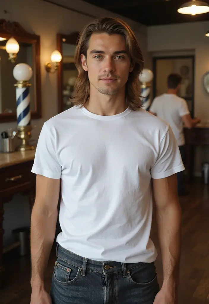 50 Mullet Hairstyles for Men with Straight Hair That Stand Out - 1. The Classic Mullet