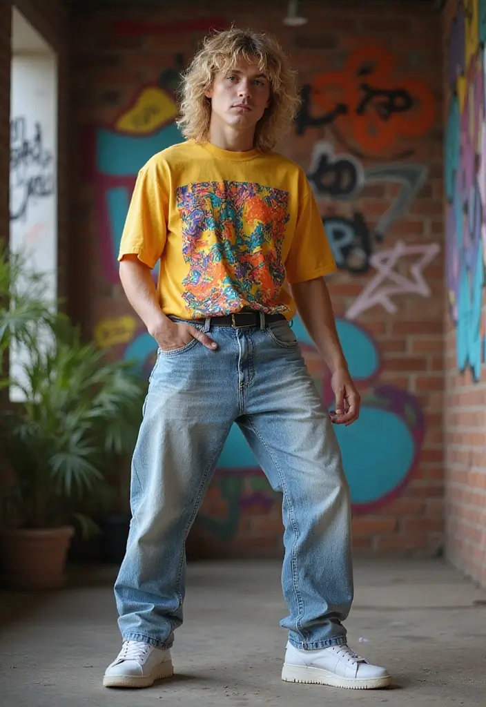 50 Mullet Hairstyles for Men with Straight Hair That Stand Out - 11. Retro Mullet