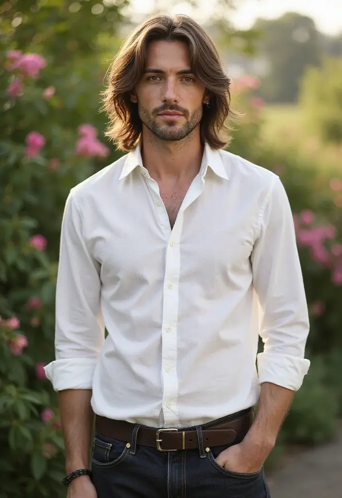 50 Mullet Hairstyles for Men with Straight Hair That Stand Out - 14. Long Layered Mullet