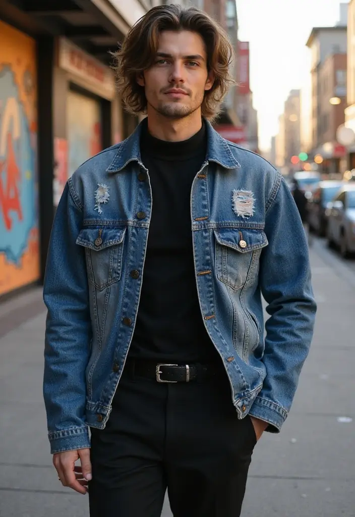 50 Mullet Hairstyles for Men with Straight Hair That Stand Out - 17. Mullet with Volume