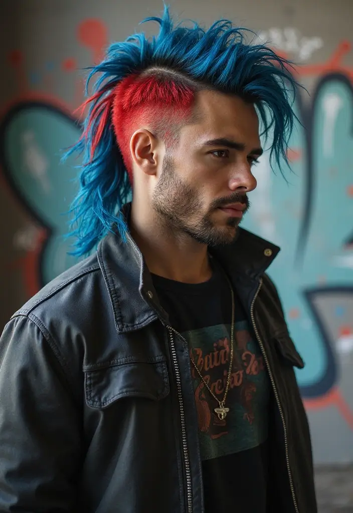 50 Mullet Hairstyles for Men with Straight Hair That Stand Out - 18. Artistic Mullet