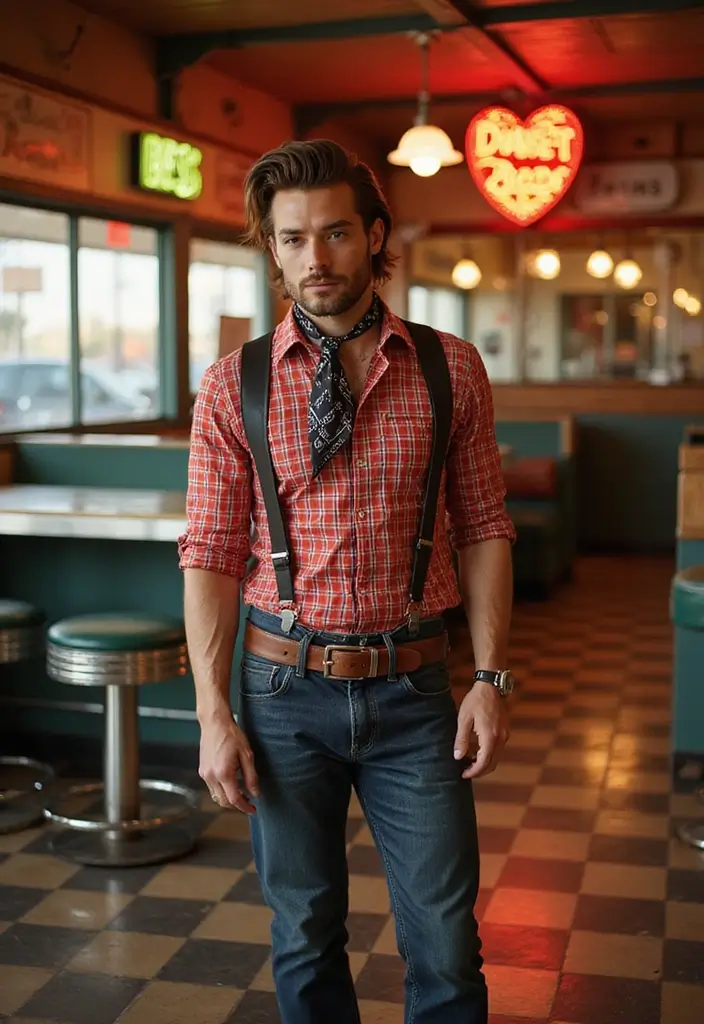 50 Mullet Hairstyles for Men with Straight Hair That Stand Out - 22. Rockabilly Mullet